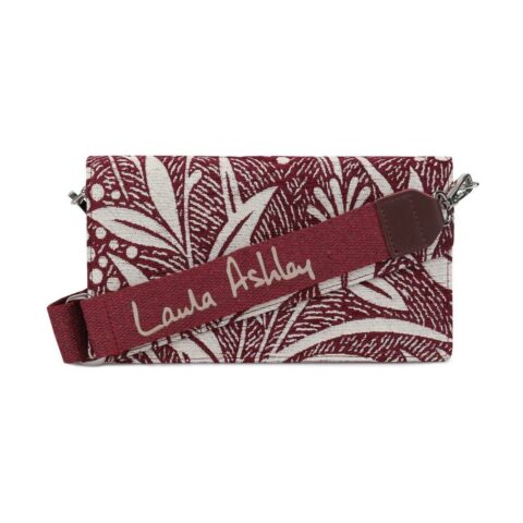 Γυναικεία Τσάντα Laura Ashley CRESTON-FLOWER-CLARET-RED Γκρι (24 x 13 x 3 cm)