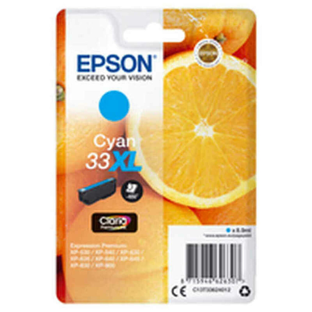 Αυθεντικό Φυσίγγιο μελάνης Epson Singlepack Cyan 33XL Claria Premium Ink Κυανό