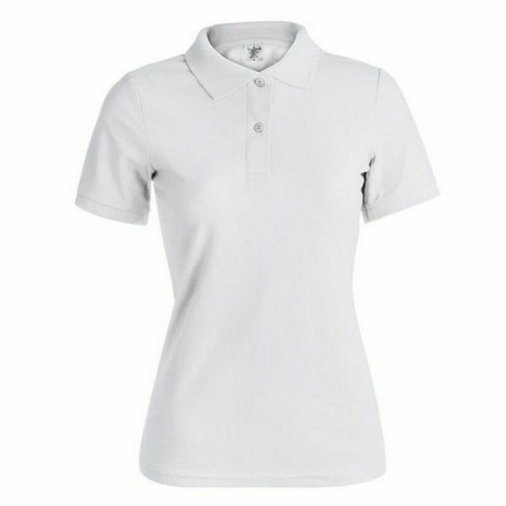 Γυναικεία Μπλούζα Polo με Κοντό Μανίκι 145871 Λευκό (x10)