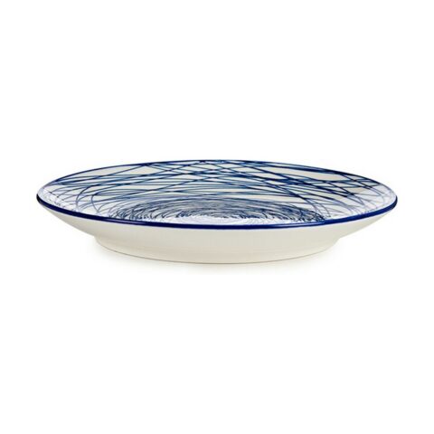 Πιάτο για Επιδόρπιο Ø 20 cm Πορσελάνη Μπλε Λευκό x6