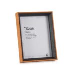 Κορνίζα Κρυστάλλινο Μαύρο Καφέ Ξύλο MDF (17 x 22 x 3 cm) (x6)