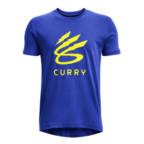 Ανδρική Μπλούζα με Κοντό Μανίκι Under Armour Curry Lightning Logo Μπλε