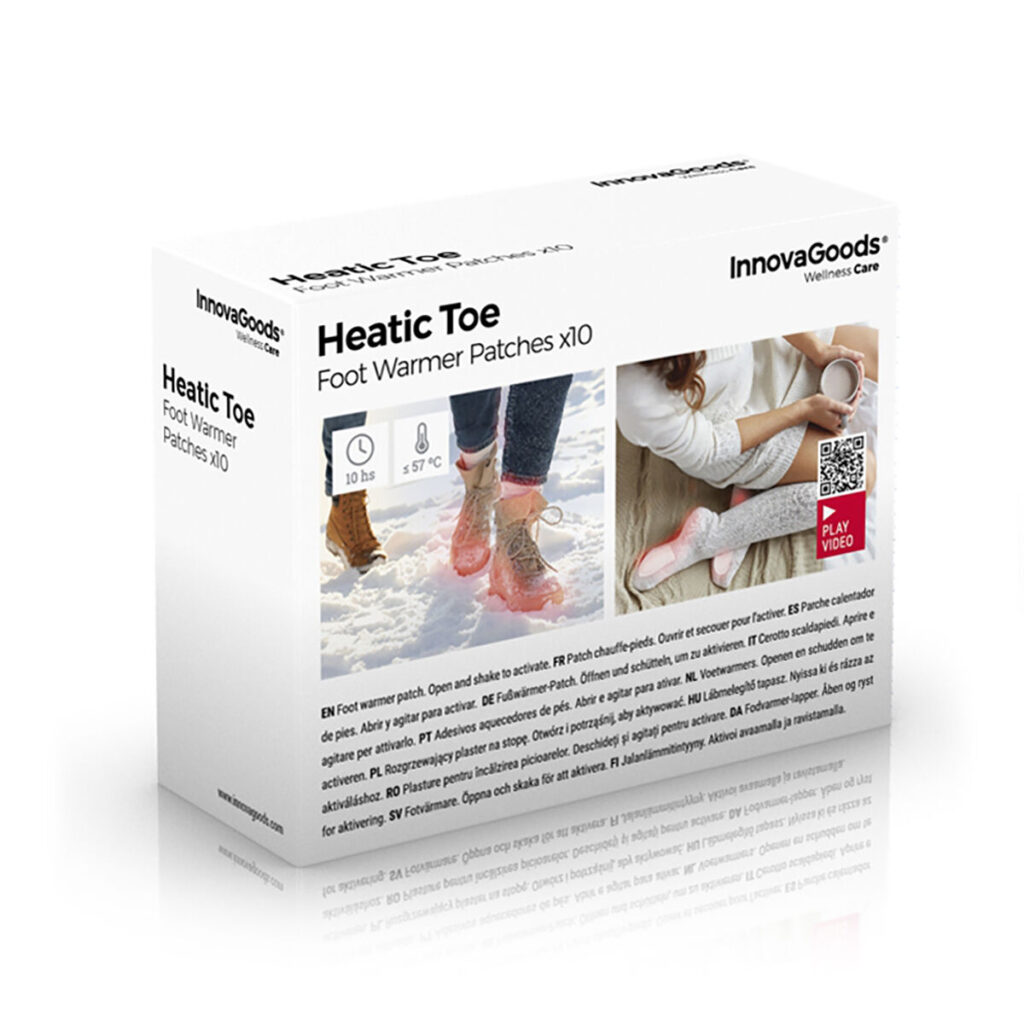 Μπαλώματα για την θέρμανση ποδιών Heatic Toe InnovaGoods x10