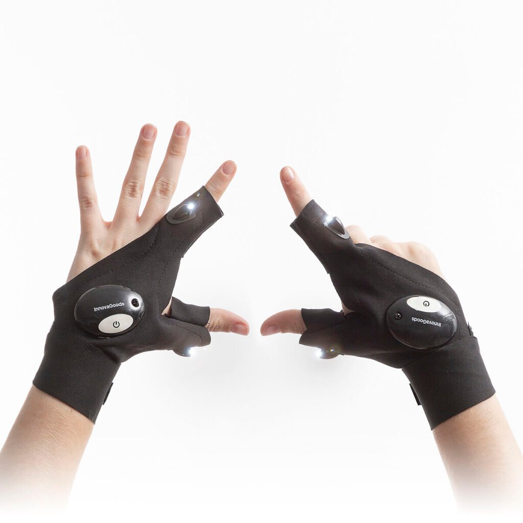 Γάντια με φως LED Gleds InnovaGoods x2