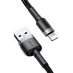 Baseus Cafule USB Lightning Cable 2.4A 0.5m (Gray+Black)