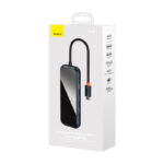 Baseus Hub Adapter 8w1 USB-C na HDMI + 2xUSB + PD + SD/TF + RJ45 (Dark Grey)