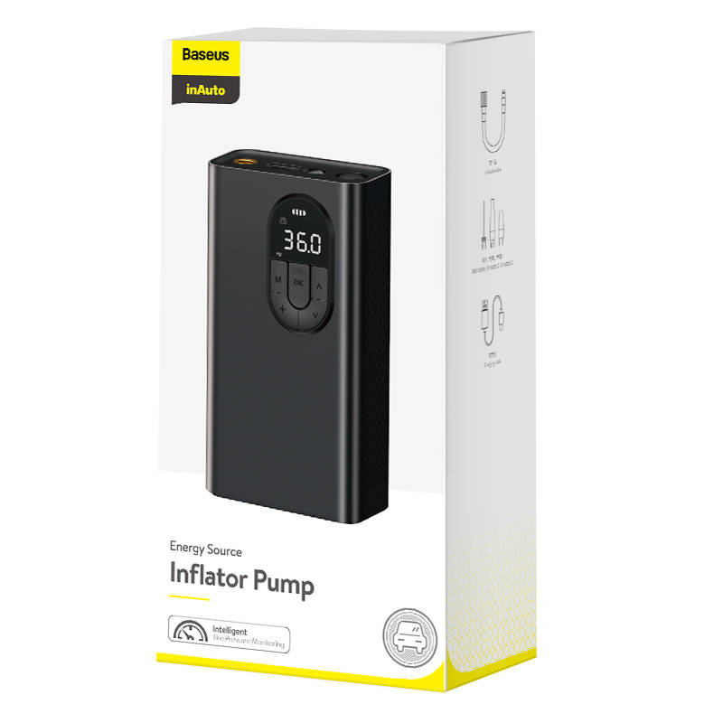 Inflator Pump Baseus with Energy Source 2500 mAh (black)