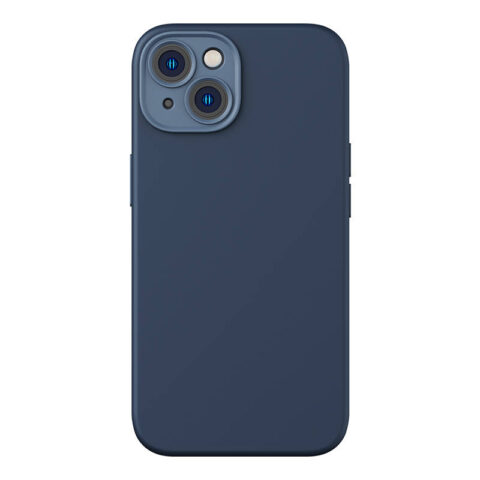 Baseus Liquid Silica Case and Tempered Glass set for iPhone 14 (blue)