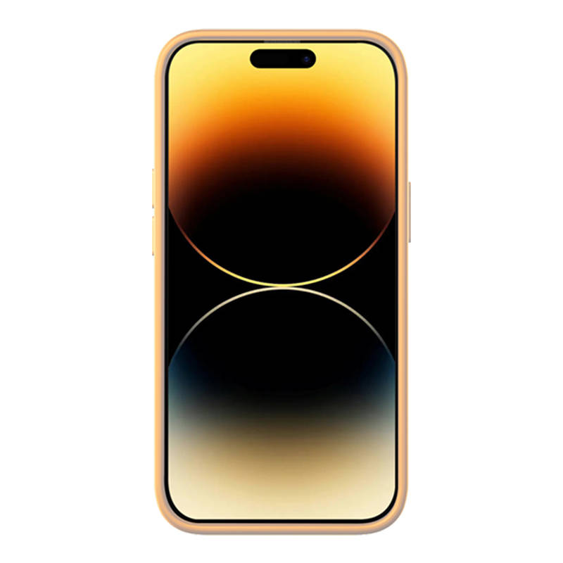 Baseus Liquid Silica Gel Case for iPhone 14 Pro (Sunglow)+ tempered glass + cleaning kit