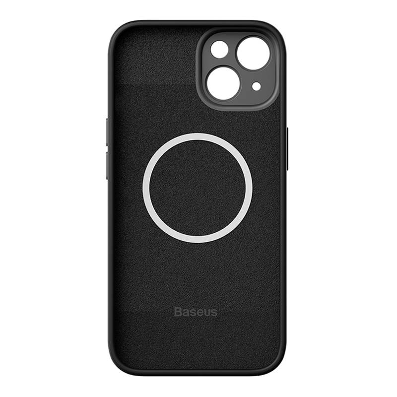 Baseus Liquid Silica Magnetic Case and Tempered Glass set for iPhone 14 (black)