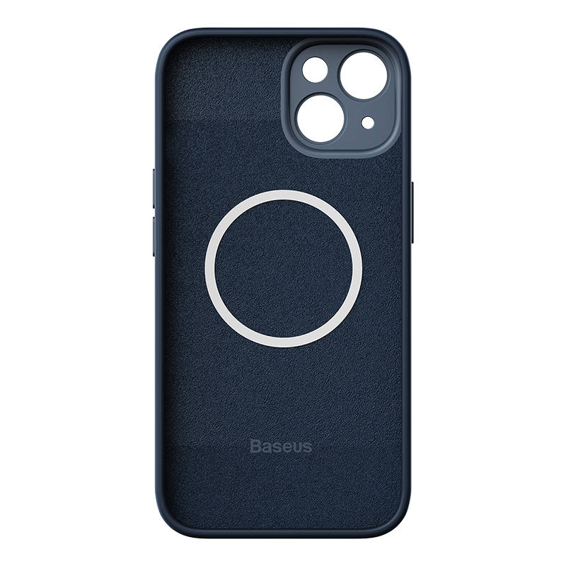 Baseus Liquid Silica Magnetic Case and Tempered Glass set for iPhone 14 (blue)