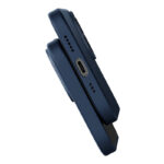 Baseus Liquid Silica Magnetic Case and Tempered Glass set for iPhone 14 (blue)