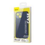 Baseus Liquid Silica Magnetic Case and Tempered Glass set for iPhone 14 (blue)