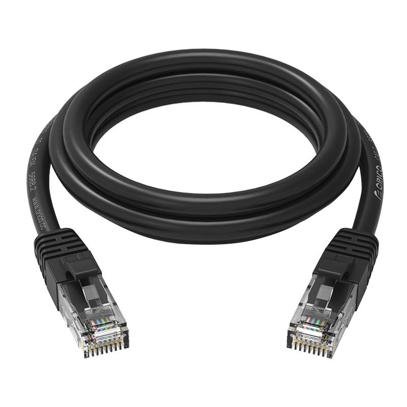 Orico RJ45 Cat.6 Round Ethernet Network Cable 10m (Black)