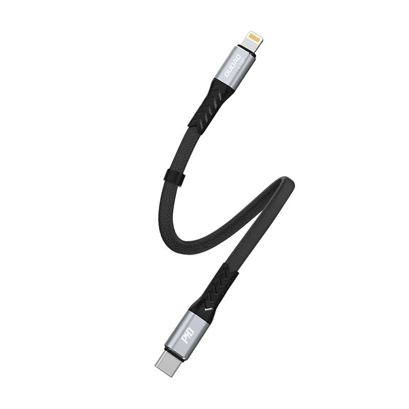 USB-C to Lightning Dudao 20W PD 0.23m Cable (Black)