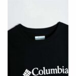 Ανδρική Μπλούζα με Κοντό Μανίκι Columbia CSC Basic Logo Μαύρο