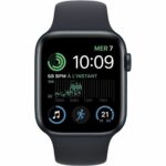 Smartwatch Apple Watch SE 4G GPS 32 MB Μαύρο 44 mm