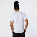 Ανδρική Μπλούζα με Κοντό Μανίκι New Balance Essentials Stacked Λευκό