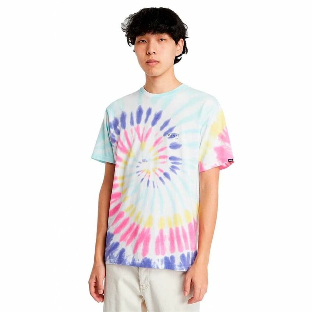Ανδρική Μπλούζα με Κοντό Μανίκι Vans Rainbow Spiral Κυανό