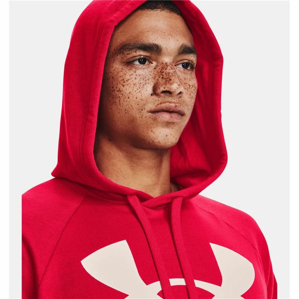 Ανδρικό Φούτερ με Κουκούλα Under Armour Rival Big Logo Κόκκινο