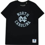 Ανδρική Μπλούζα με Κοντό Μανίκι Mitchell & Ness University of North Carolina Μαύρο