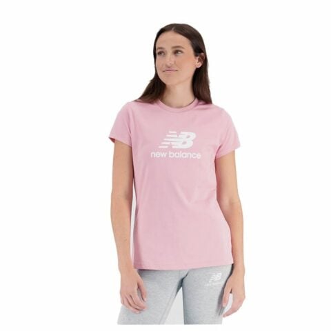 Γυναικεία Μπλούζα με Κοντό Μανίκι New Balance Essentials Ροζ