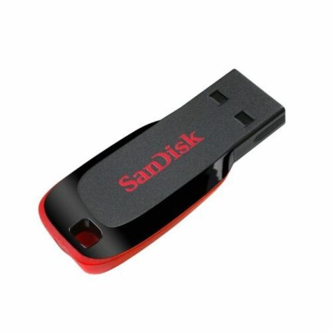 Στικάκι USB SanDisk Cruzer Blade USB 2.0 Μαύρο Μαύρο/Κόκκινο