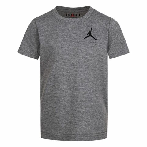 Παιδικό Μπλούζα με Κοντό Μανίκι Nike Jordan Jumpamn Air EMB Σκούρο γκρίζο