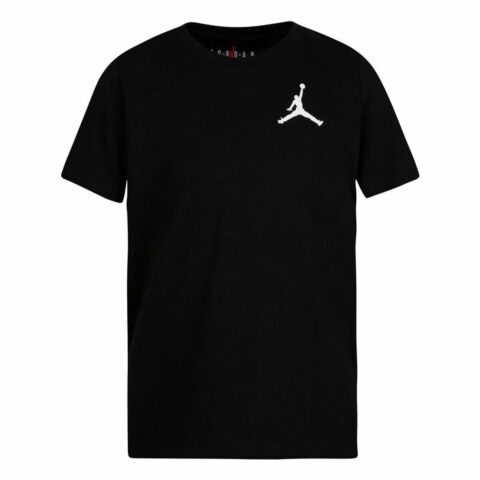 Παιδικό Μπλούζα με Κοντό Μανίκι Nike Jordan Jumpamn Air EMB Μαύρο