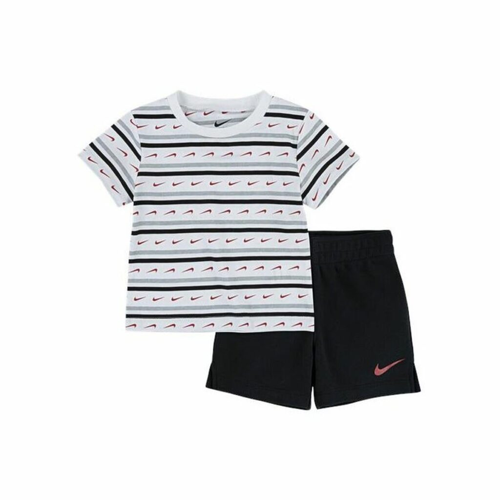 Αθλητικό Σετ για Παιδιά Nike Swoosh Stripe Λευκό