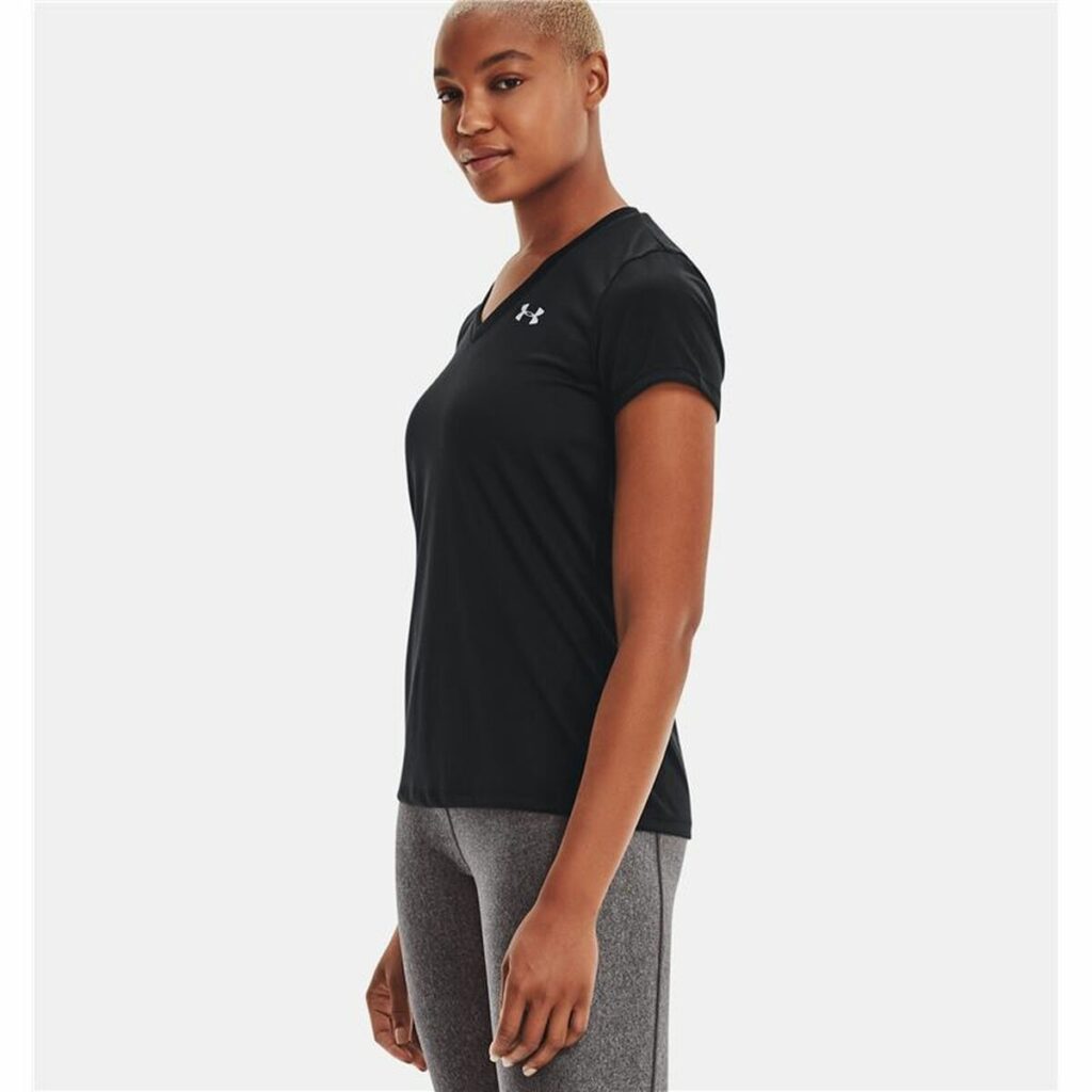 Γυναικεία Μπλούζα με Κοντό Μανίκι Under Armour Tech SSV Solid Μαύρο