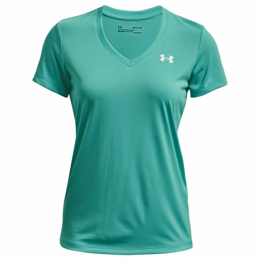 Γυναικεία Μπλούζα με Κοντό Μανίκι Under Armour Tech SSV Solid Ακουαμαρίνης