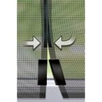 Κουρτίνα Κουνουπιέρα Schellenberg Πόρτες Μαγνητική Fiberglass Ανθρακί (120 x 240 cm)