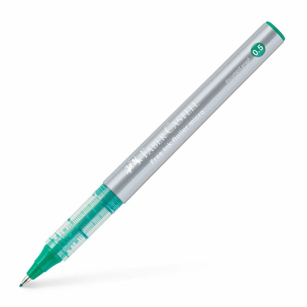 Στυλό υγρού μελανιού Faber-Castell Roller Free Ink Πράσινο 0
