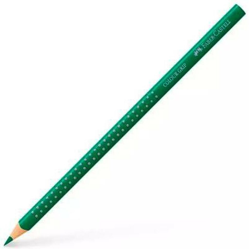 Χρωματιστά μολύβια Faber-Castell Colour Grip Σμαραγδένιο Πράσινο (12 Μονάδες)