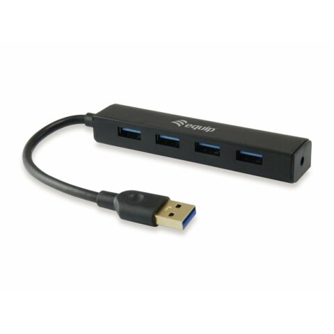 USB Hub Equip 128953 Μαύρο