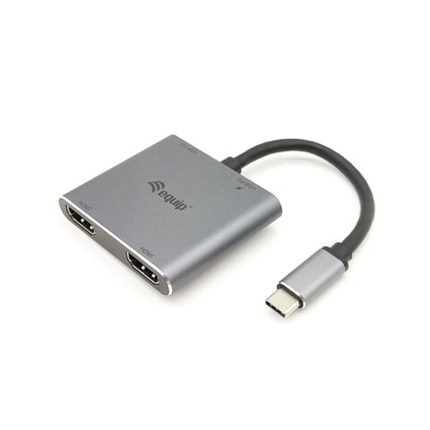 USB Hub Equip 133484 Γκρι