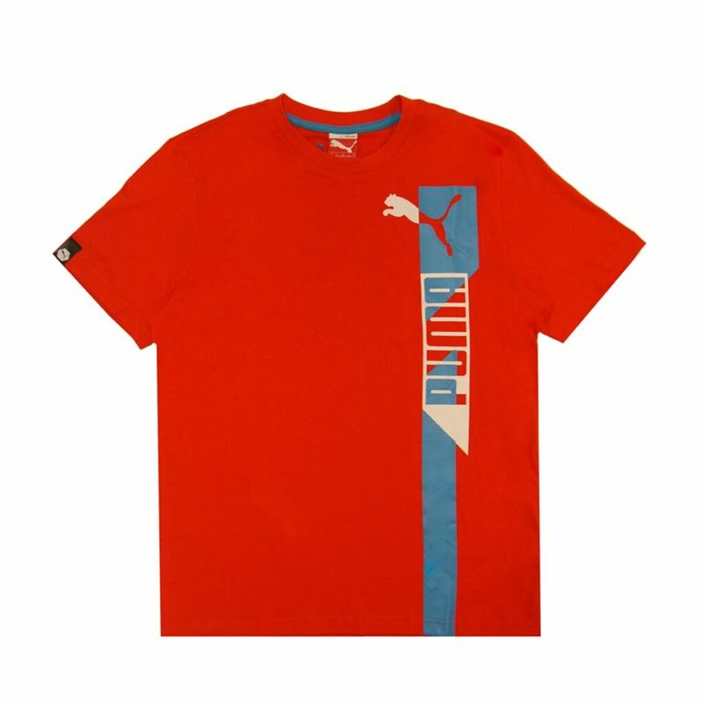Ανδρική Μπλούζα με Κοντό Μανίκι Puma Sports Casual Graphic Κόκκινο