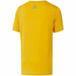 Παιδική Μπλούζα με Κοντό Μανίκι Reebok Elemental Κίτρινο
