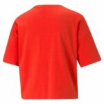 Γυναικεία Μπλούζα με Κοντό Μανίκι Puma Essentials Logo Κόκκινο