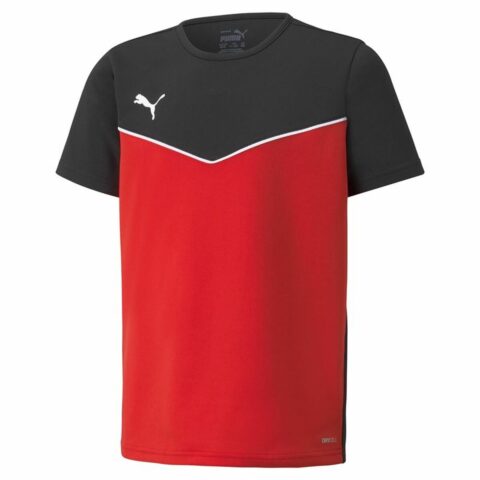 Παιδικό Μπλούζα με Κοντό Μανίκι Puma individualRISE Κόκκινο Μαύρο