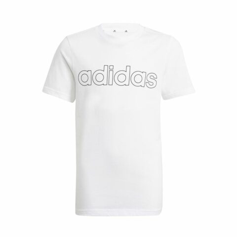 Παιδικό Μπλούζα με Κοντό Μανίκι Adidas Essentials Λευκό