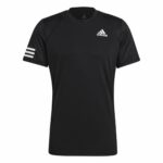 Ανδρική Μπλούζα με Κοντό Μανίκι Adidas Club Tennis 3 Stripes Μαύρο