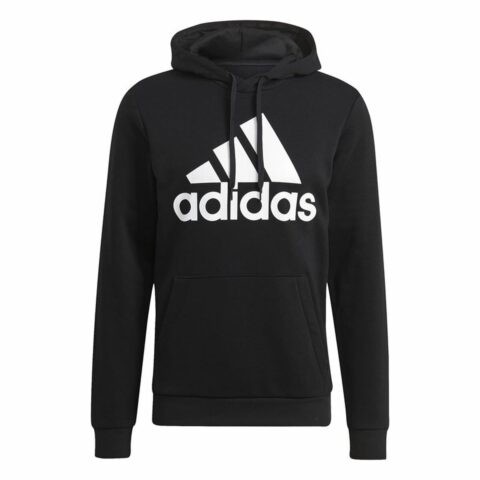 Ανδρικό Φούτερ με Κουκούλα Adidas Essentials Fleece Big Logo Μαύρο