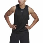 Αμάνικο Ανδρικό Mπλουζάκι Adidas HIIT Spin Training Μαύρο