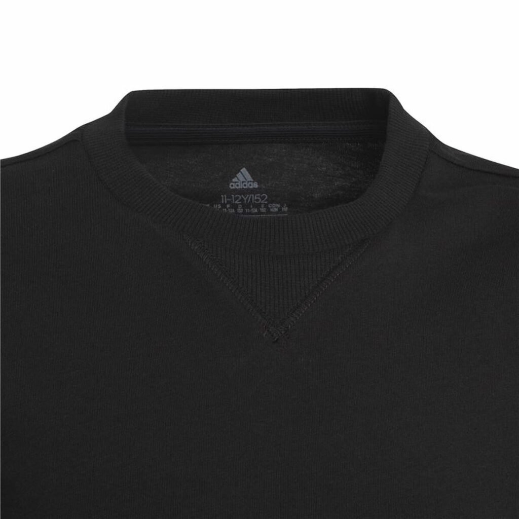 Παιδικό Μπλούζα με Κοντό Μανίκι Adidas Big Logo Μαύρο
