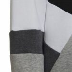 Παιδικό Φούτερ με Κουκούλα Adidas Colorblock Fleece Μαύρο Γκρι