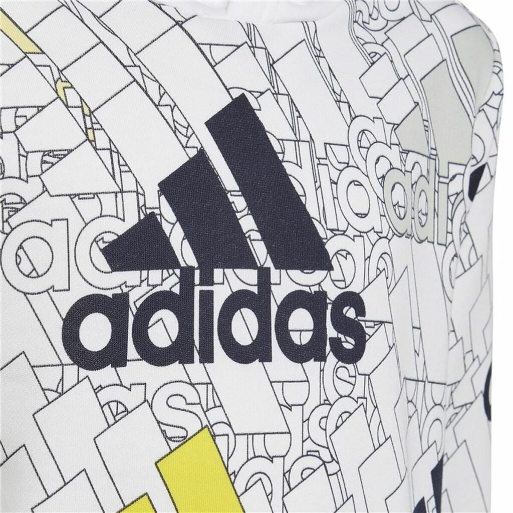 Unisex Φούτερ με Κουκούλα Adidas Brand Love Λευκό
