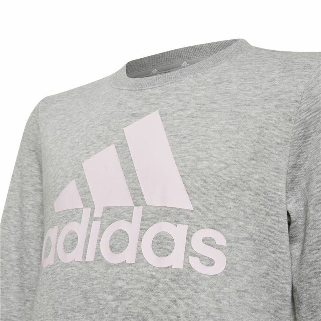 Φούτερ Χωρίς Κουκούλα για Κοριτσάκι Adidas Essentials Γκρι