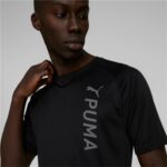 Ανδρική Μπλούζα με Κοντό Μανίκι Puma Fit Μαύρο